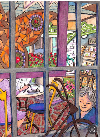 The Martello Alley Story - View Through Window image from the Little Book by Everdello (Joanne Stanbridge)