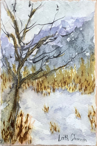 For Love of Mountains and Trees - original painting by Leith Channen