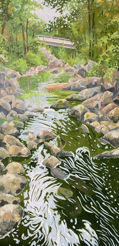 More Water Under the Bridge - original painting by Martha Stroud