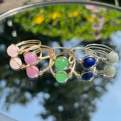 Wire & Bead Ring