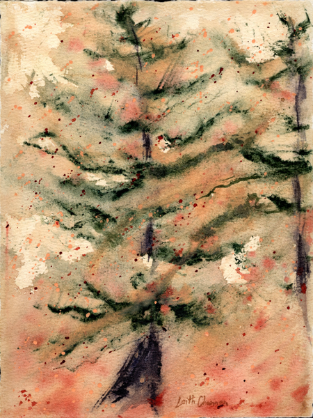 Shrouded in Sand Carcross Desert Yukon - original painting by Leith Channen