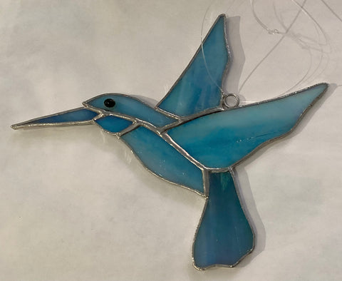 Stained Glass Hummingbird by Howard Sandles
