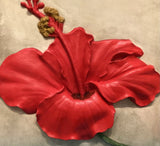 Large Single Flower Hibiscus Wall Tile