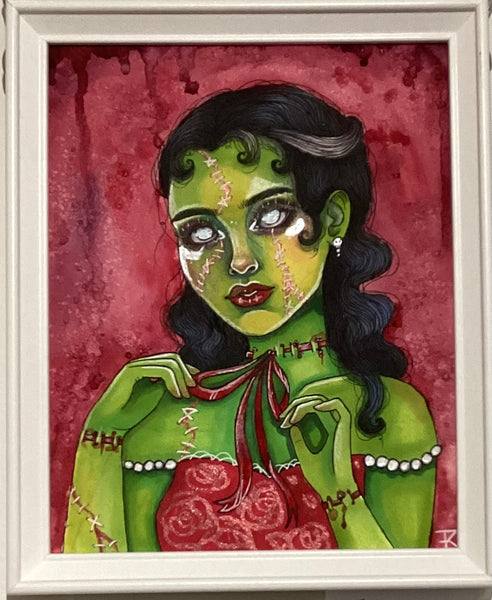 Frankie Stein -original painting by Kyla Mayne
