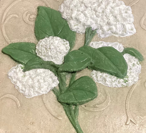 Small Square Hydrangea Wall Tile