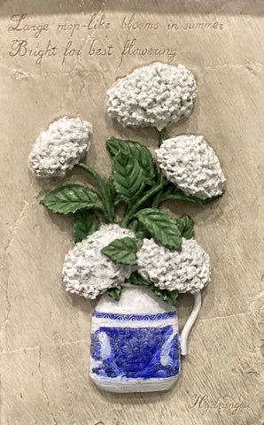 large Hydrangea In A Vase Wall Tile