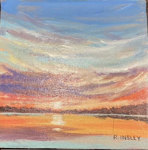 A Thousand Sunsets #34- original painting by Rosalyn Insle