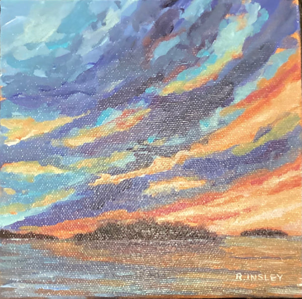 A Thousand Sunsets #33 - original painting by Rosalyn Insley