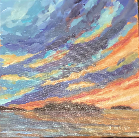 A Thousand Sunsets #33 - original painting by Rosalyn Insley