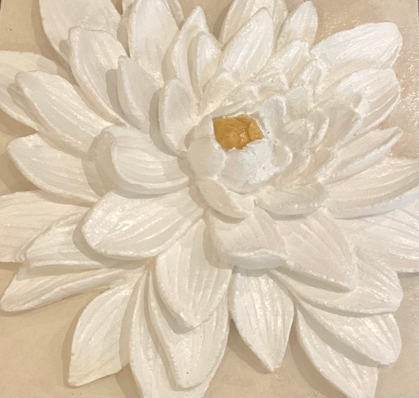 Small Square Dahlia Wall Tile