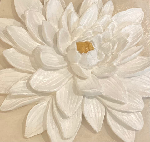 Small Square Dahlia Wall Tile