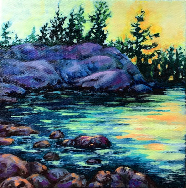 Golden hour - original by Rebecca McKelvie