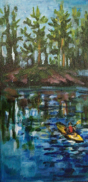 Morning Paddle - original by Rebecca McKelvie