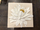 Square Water Lily Wall Tile