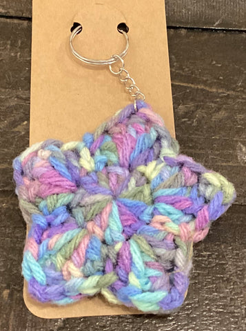 Crochet My Heart Key Chain