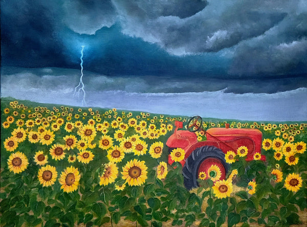 Storm Brewing. Giclee print of original painting by Elaine Burke
