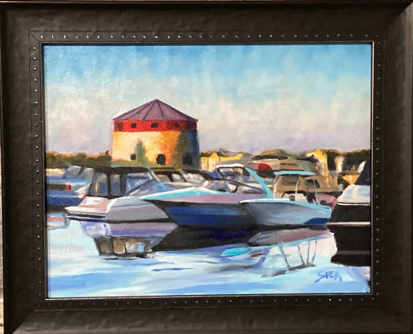 Shoal Tower, Confederation Basin - original art by Pat Shea