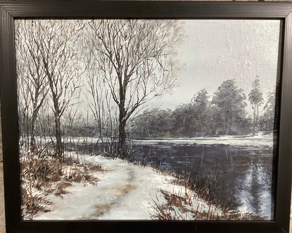 River Walk - original art by David Hale