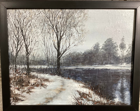 River Walk - original art by David Hale