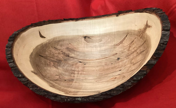 Extra Large Maple Live Edge Bowl  by Gary Matthews