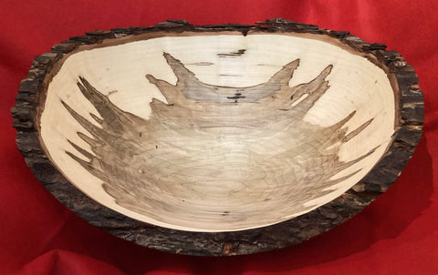 Large Maple Live Edge Bowl by Gary Matthews