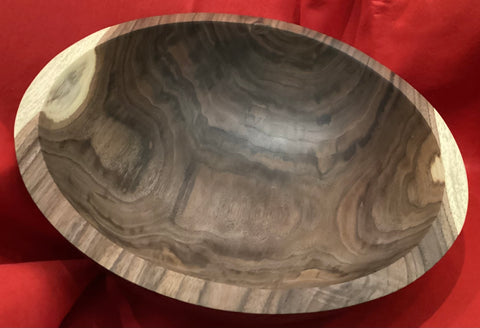 Large Black Walnut Bowl by Gary Matthews
