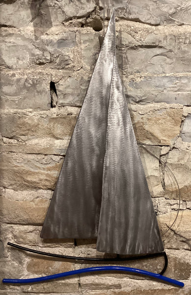 Sailboat on Wave #4 by Ron Wettlaufer