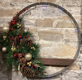 Wine Barrel Ring Christmas Wreath