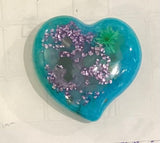 Resin heart trinket box