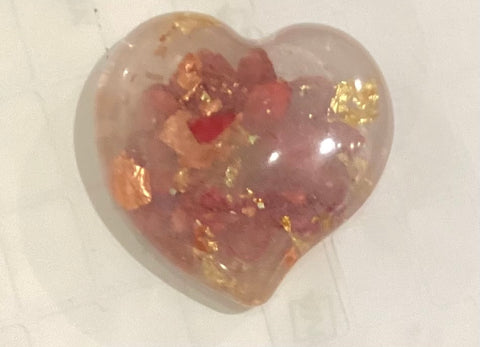Resin heart trinket box
