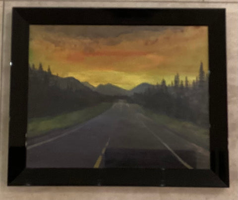 Road at sunset