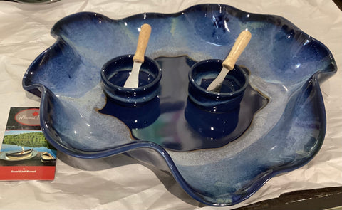 Funky Platter Set by Maxwell Pottery