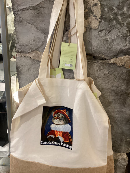 Tote bag Renaissance Cat Elaine’s Nature Paintings