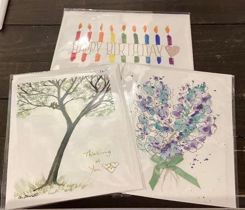 Watercolour Original Cards by Gail Dowsett