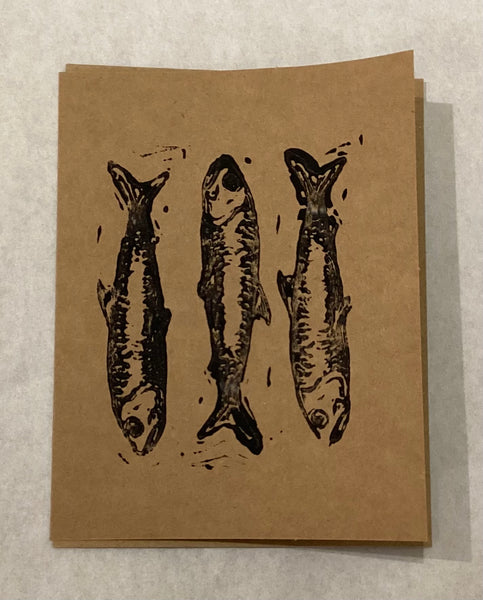 Lino Print cards by Madison