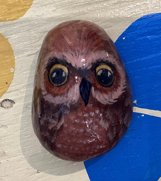Painted Rock - Brown owl RCK131