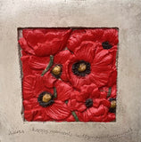 Small Poppies In A Frame Tile