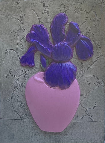 Small Iris In A Vase Tile