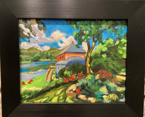 A View from the Cove, Westport, Ontario - original art by Pat Shea