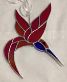 Stained Glass Hummingbird by Howard Sandles