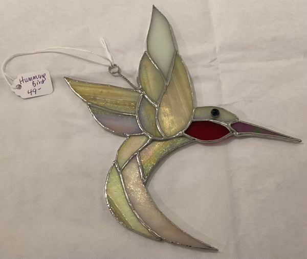 Stained Glass Hummingbird by Howard Sandles