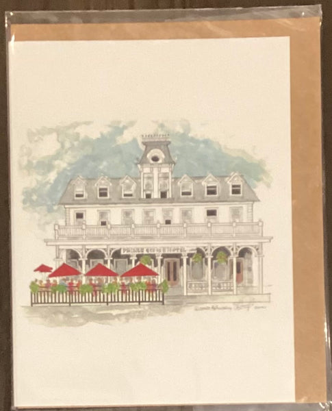 Tir Nan Og at Prince George Hotel Small Card by Richard Armstrong