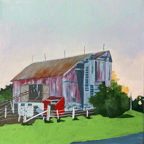 Barn #17 - original painting by Martha Stroud