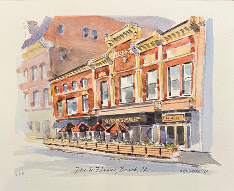 Fire & Flower, Brock Street - original by David Gilmore 573