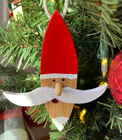 Santa Ornaments by the Wood Shepherd