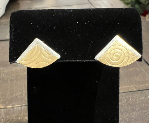 Fan Stud Earrings