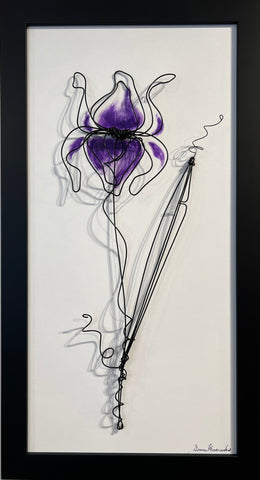 Solitary Beauty - Original Whimsical Wire Art by Donna Harradine