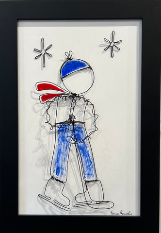 First Shift - Original Whimsical Wire Art by Donna Harradine