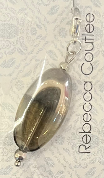 Glass Dipped Pendant (no chain) by Rebecca Coutlee