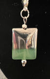 Glass Dipped Pendant with chain by Rebecca Coutlee